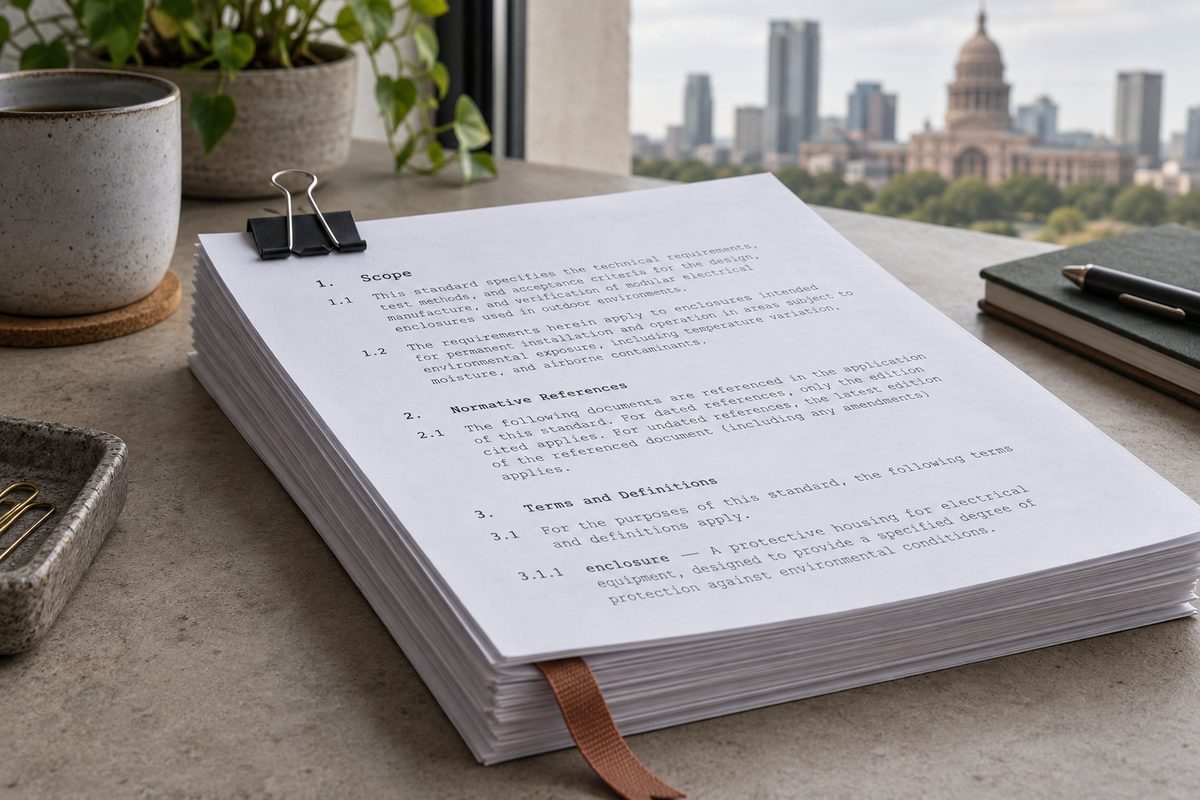 Clipped stack of printed internet standards documents